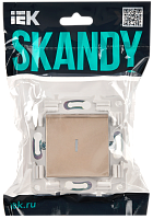 SKANDY Выключ. 1-кл. с инд. 10А SK-V07Sa песоч. IEK 