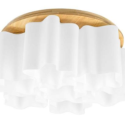 Потолочные Потолочная люстра Lightstar Nubi Legno 802075, доставка по Казахстану 
