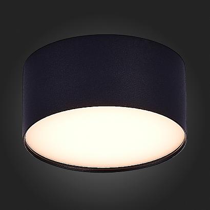 люстры st606.432.12 светильник потолочный черный led 1*12w 3000k 1 080lm ra>85 120° ip20 d120xh55 185-265v, доставка по Казахстану 