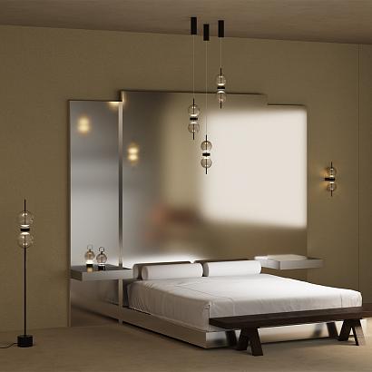 Напольный светильник (торшер) Maytoni MOD478FL-L15B3K Double Moon купить в Алматы svet.kz