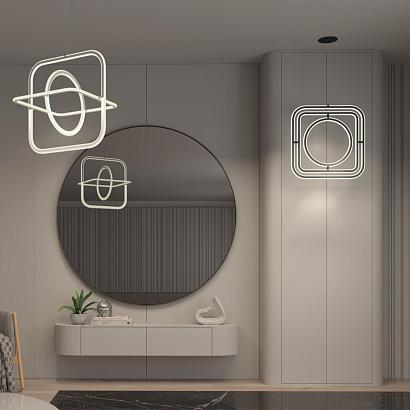 359178 over nt23 000 белый светильник подвесной диммируемый, в комплекте пульт ду ip20 led 4000к 179w 220v ondo, доставка по Казахстану 