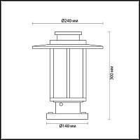 Уличный светильник Odeon Light Nature Mito 4047/1B