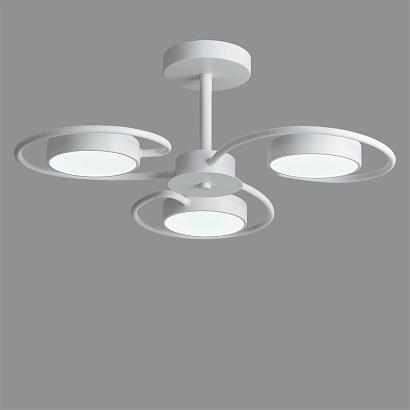 люстры 5657/36cl ledio ln23 белый светильник потолочный led 36w 1620лм 3000-6000к 220v evin, доставка по Казахстану 