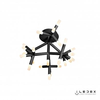 Потолочные Потолочная светодиодная люстра iLedex Savage FS-017-X25 BK, доставка по Казахстану 
