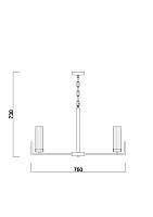 Дополнительная картинка Подвесной светильник Freya FR5214PL-08BS