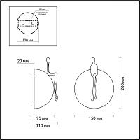 7011/5WL Odeon Light Настенный светильник CONFUCIUS