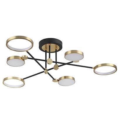 Потолочные Потолочная светодиодная люстра Odeon Light Midcent Denzel 4320/60CL, доставка по Казахстану 