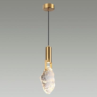 4372/5l midcent odl23 155 античная бронза/металл/стекло подвесной св-к ip20 led 5w 200лм 3000k lia, доставка по Казахстану 