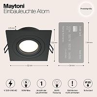 Дополнительная картинка Встраиваемый светильник Maytoni Atom DL024-2-01B