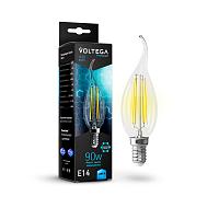 Лампа светодиодная Voltega E14 9W 4000K прозрачная VG10-CW35E14cold9W-F Candle wind 9W Graphene 7133, фото 5