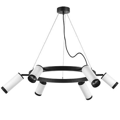 люстры lr0163638637 подвесной светильник rullo 6х50w gu10 черный (571016+214436-3+214486-3+203437-6), доставка по Казахстану 