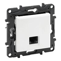 NILOE STEP Информационная розетка одиночная RJ45 Кат.6 UTP, цвет Белый