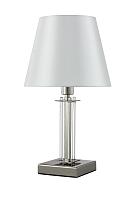 Дополнительная картинка Настольная лампа Crystal Lux NICOLAS LG1 NICKEL/WHITE Crystal Lux 3400/501