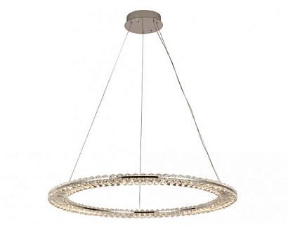 newport 8240 8241/800 chrome , подвесной светильник, chrome сlear crystal d80*h3,3/250 см led strip 60w 3100k 6600lm, доставка по Казахстану 