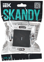 SKANDY Выключ. 1-кл. с инд. 10А SK-V07G граф. IEK 