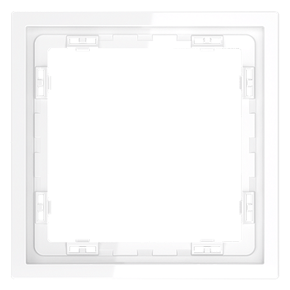 Рамка пластиковая VOLTUM S70 на 1 пост, (белый глянцевый) VLS100101 