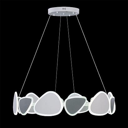 люстры 5611/99l ledio ln23 025 белый, серый люстра led 116w 3000-6000к 9576лм 220v kumiko, доставка по Казахстану 