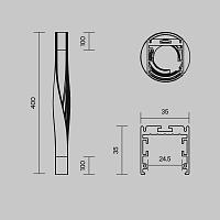 Комплектующие к светодиодной ленте Led Strip ALM-3535R-B-TL-90°-0.4M купить в Алматы svet.kz