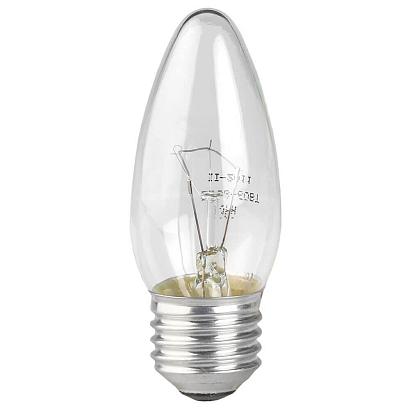 Лампа накаливания ЭРА E27 60W 2700K прозрачная ЛОН ДС60-230-E27-CL C0039813 купить в Алматы svet.kz