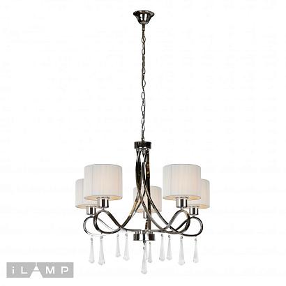 люстры подвесная люстра ilamp bella rm1029/5 хром, доставка по Казахстану 