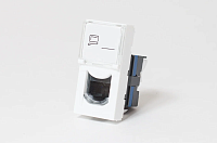 Розетка информационная UTP 1хRJ45 22,5х45 cat5e 