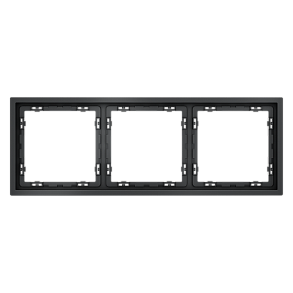 Рамка пластиковая VOLTUM S70 на 3 поста, (графит) VLS100307 
