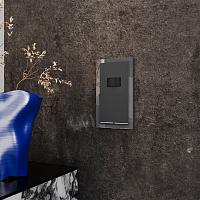 Выключатель встраиваемый VOLTUM S70 двухклавишный с подсветкой 10А, (графит) VLS020207 
