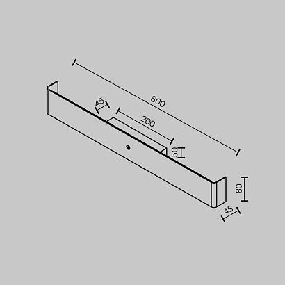 Декоративные настенные Настенный светильник (бра) Maytoni MOD492WL-L16BK Bracket, доставка по Казахстану 