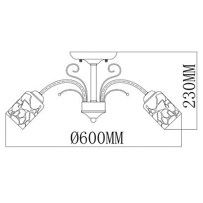 Потолочные Потолочная люстра MW-Light Олимпия 261019505, доставка по Казахстану 