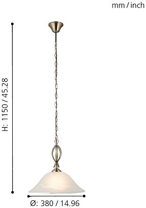 светильник подвесной e27 1*100w, доставка по Казахстану 