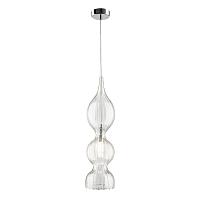 Дополнительная картинка Светильник подвесной Crystal Lux IRIS SP1 B TRANSPARENT Crystal Lux 2075/201