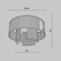 Дополнительная картинка Потолочный светильник Maytoni MOD174CL-06G