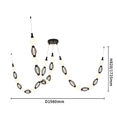люстры подвесной светильник perler 4560-3pc, доставка по Казахстану 