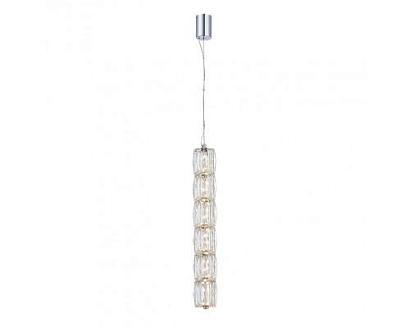 newport 8240 8247/s , подвесной светильник, chrome сlear crystal l6,5*h46/250 cm led strip 16w 3100k 1600lm, доставка по Казахстану 