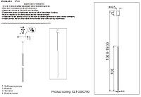 светильник подвесной crystal lux clt 035c700 bl crystal lux 1400/216, доставка по Казахстану 