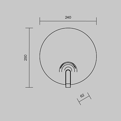 Декоративные настенные Настенный светильник (бра) Maytoni MOD481WL-L8BS3K Regatta, доставка по Казахстану 