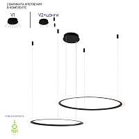 подвесной светильник crystal lux manzana sp53w led  black crystal lux 2340/302n, доставка по Казахстану 