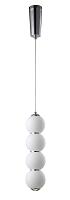 светильник подвесной crystal lux desi sp4 chrome/white crystal lux 0470/204, доставка по Казахстану 