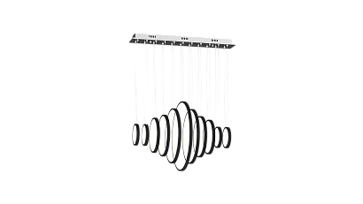 люстры люстра подвесная декоративная spring черн. 67 3000 ad14036-11a-bk, доставка по Казахстану 