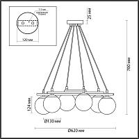 Дополнительная картинка Подвесная люстра Lumion Moderni Randi 5212/6