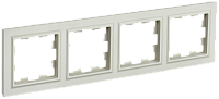 BRITE Рамка 4-мест. РУ-4-БрКр беж. IEK 
