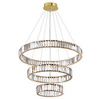 5015/88l l-vision odl23 427 золотой/прозрачный металл/хрусталь люстра led 88w 4000k 10200лм vekia, доставка по Казахстану 