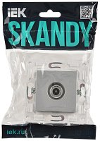 Дополнительная картинка SKANDY Роз. TV оконечная SK-A12S сереб. IEK