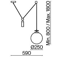 Дополнительная картинка Подвесной светильник Freya FR5221PL-01BS