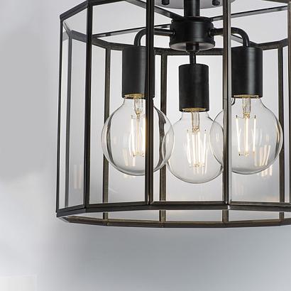 люстры 798237 (mx7961-3a) люстра  genni 3х40w e27 черный матовый/прозрачный (в комплекте), доставка по Казахстану 