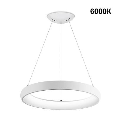 люстры 359032 over nt23 000 белый светильник подвесной диммируемый, в комплекте пульт ду (2.4g) ip20 led 3000к~6000к 60w 85-265v fold, доставка по Казахстану 