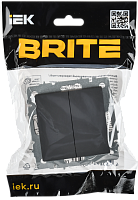 BRITE Выключ. 2-кл. перекр. 10А ВС10-2-3-БрГ граф. IEK 