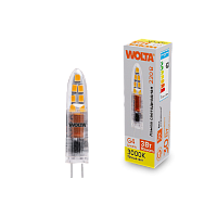 "Светодиодная лампа  WOLTA WSTD-JC-220V3W3KG4-P (пластик) ""Капсульная"" JC 3Вт 240лм 3000K G4 1/10/100/1000" купить в Алматы svet.kz