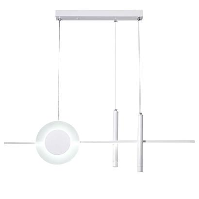 5614/28l ledio ln23 024 белый светильник подвесной led 28w 3000-6000к 3053лм 220v mizuki, доставка по Казахстану 