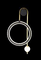 Бра Crystal Lux CORIDA AP25W LED BLACK/GOLD Crystal Lux 1440/401
